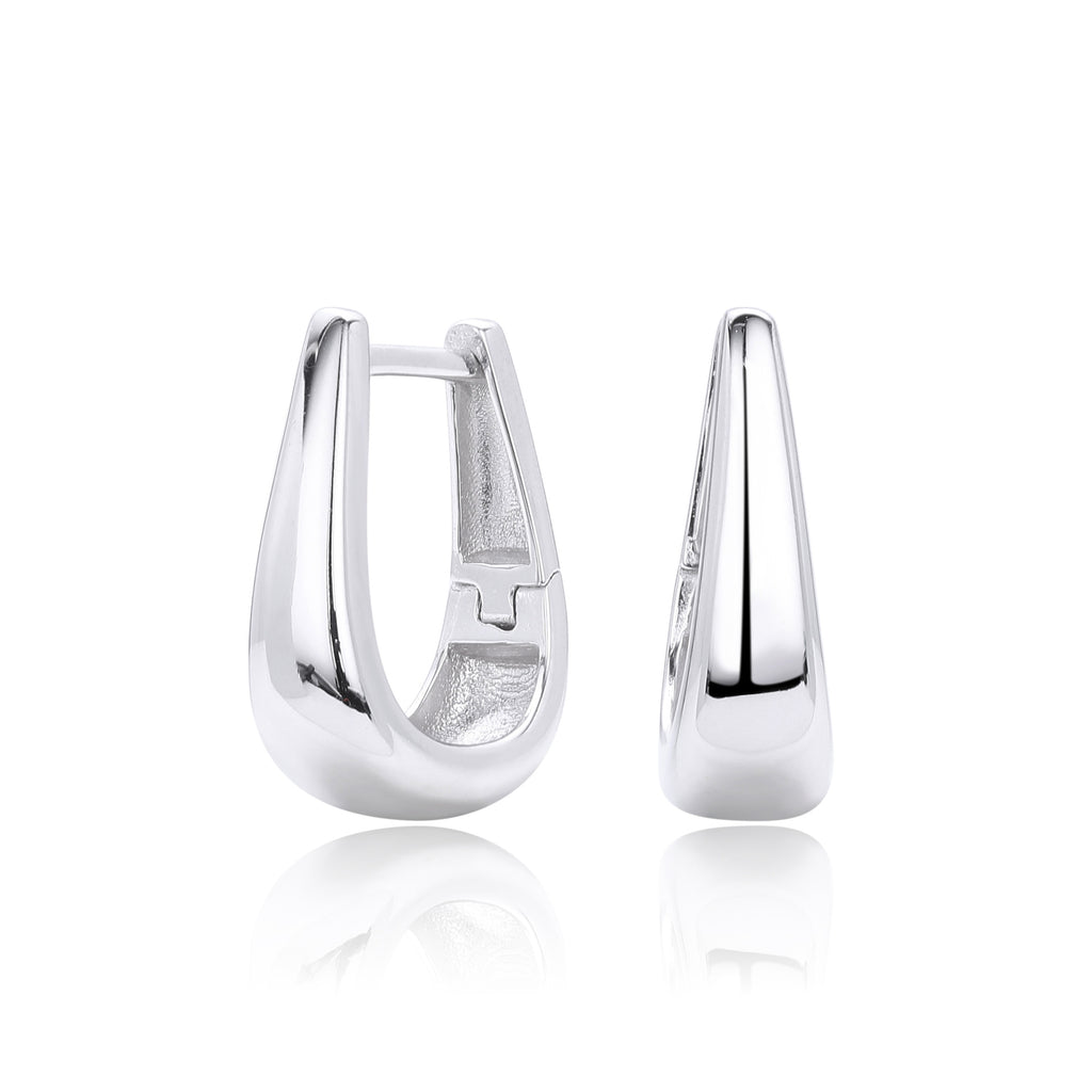 Damen Ohrhänger mit modernem Tropfen-Design aus 925 Sterling Silber Shop Nory