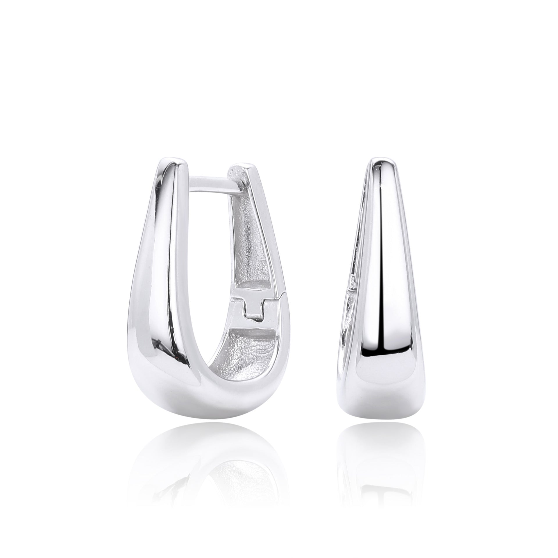 Damen Ohrhänger mit modernem Tropfen-Design aus 925 Sterling Silber Shop Nory