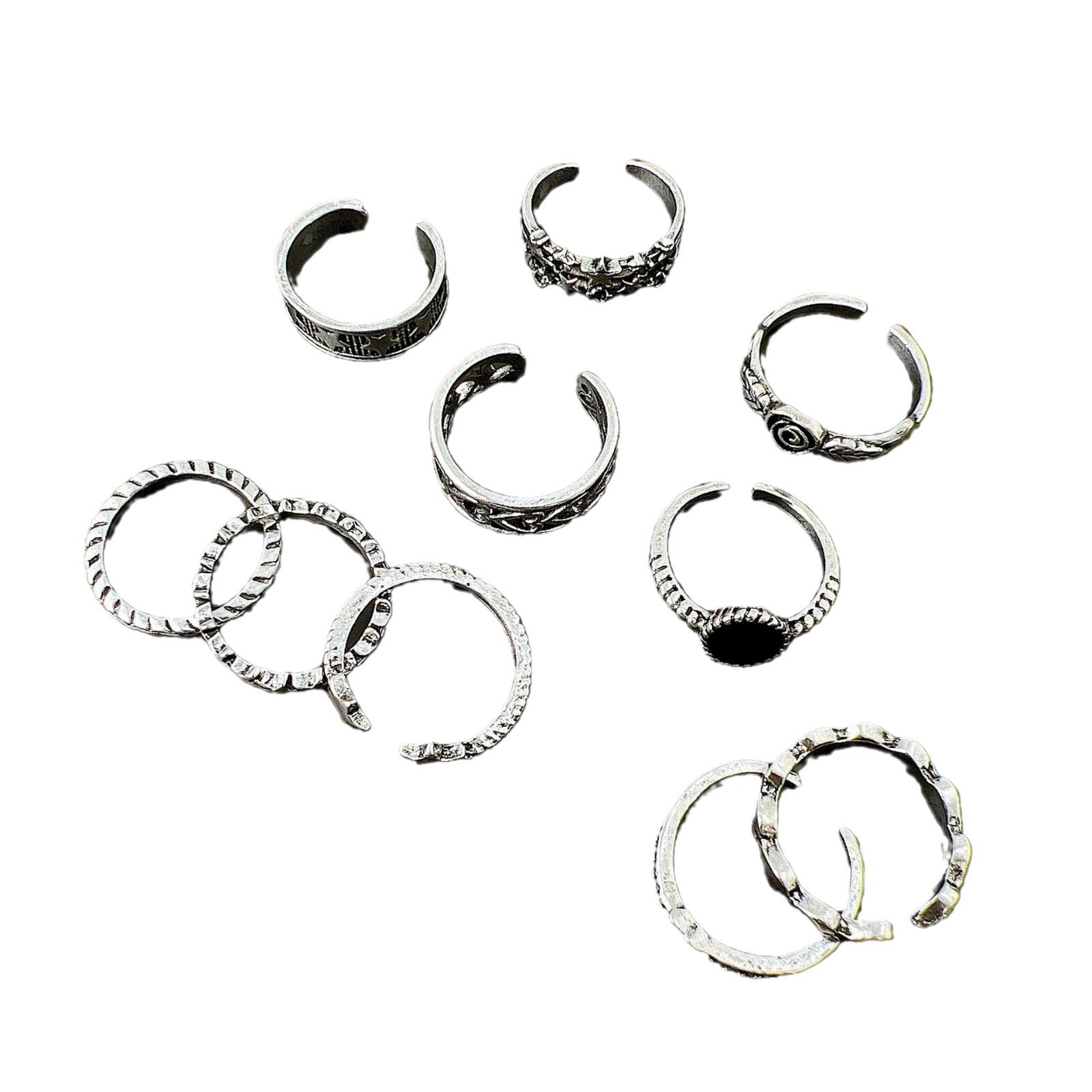 Damen elegant gestaltetes Multi-Ringe-Set Shop Nory