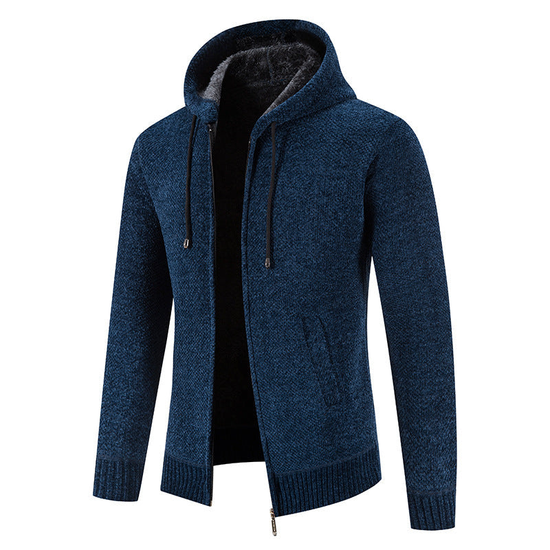 Herren Kapuzenjacke mit weichem Innenfutter und innovativem Design