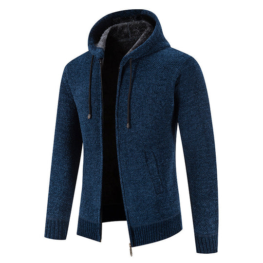 Herren Kapuzenjacke mit weichem Innenfutter und innovativem Design