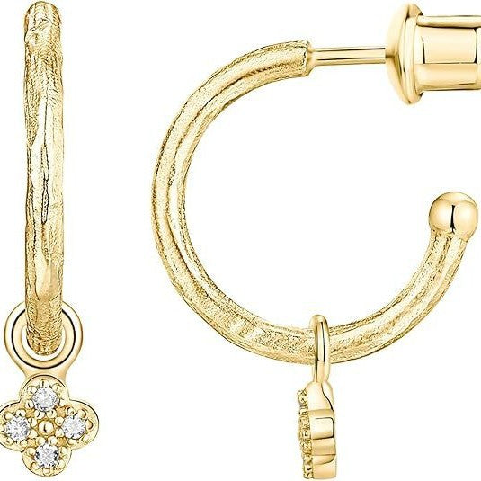 Damen Ohrringe mit glänzendem Tropfenanhänger und einzigartigem Texturdesign Shop Nory