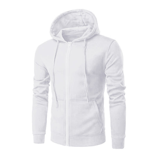 Herren nan schmal geschnittene Zip-Hoodie Jacke mit weichem Fleece-Innenfutter und Kängurutaschen Shop Nory