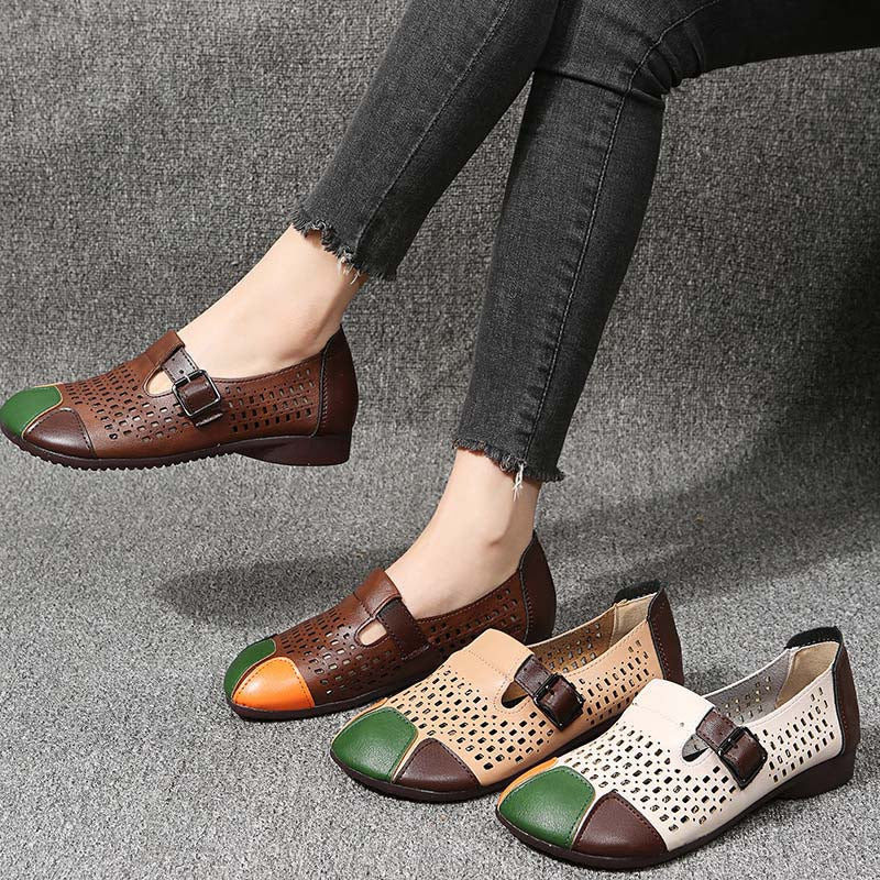 Luftige Damensandalen mit Schnalle – Zoë