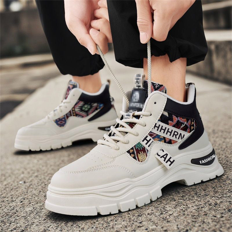 Herren Plateau-Sneaker mit Ethno-Gewebeeinsätzen Shop Nory