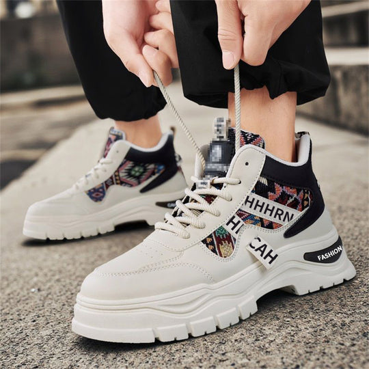 Herren Plateau-Sneaker mit Ethno-Gewebeeinsätzen Shop Nory