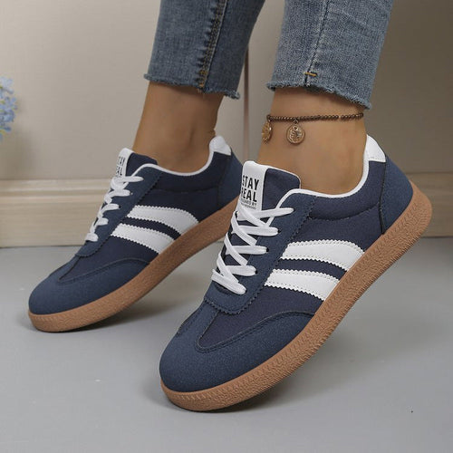 Damen Sportliche Sneakers mit strapazierfähigem Obermaterial und rutschfester Sohle