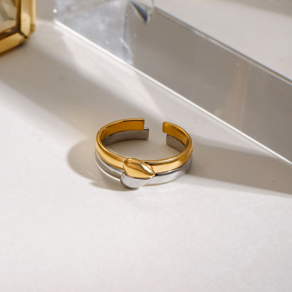 Damen Offenes Armreif mit elegantem Wickel-Design aus hypoallergenem Edelstahl Shop Nory