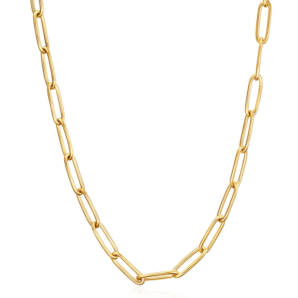 Damen Halskette im modernen Gliederdesign mit elegantem Verschluss Shop Nory