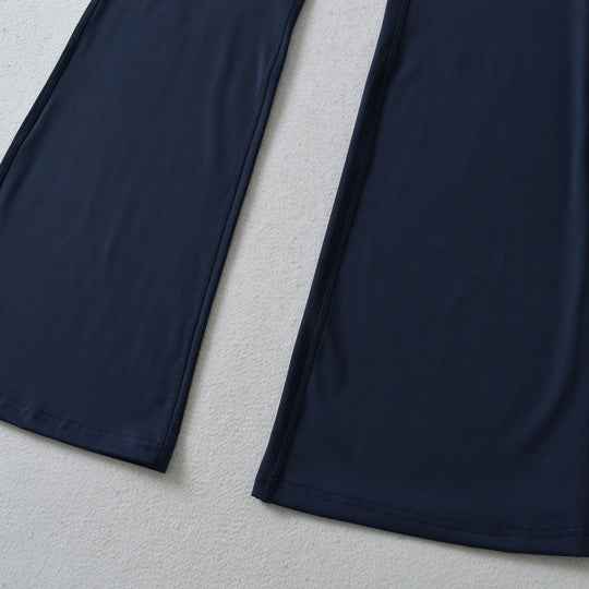Damen Hochtaillierte ausgestellte Yoga‑Hose mit Formbund Shop Nory