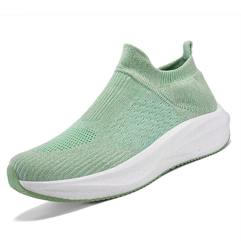 Damen Strick-Slip-On Sneaker mit nahtlosem Elastikschaft und dämpfender Plateau-Sohle Shop Nory
