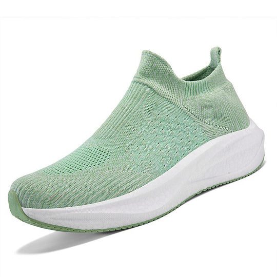 Damen Strick-Slip-On Sneaker mit nahtlosem Elastikschaft und dämpfender Plateau-Sohle Shop Nory