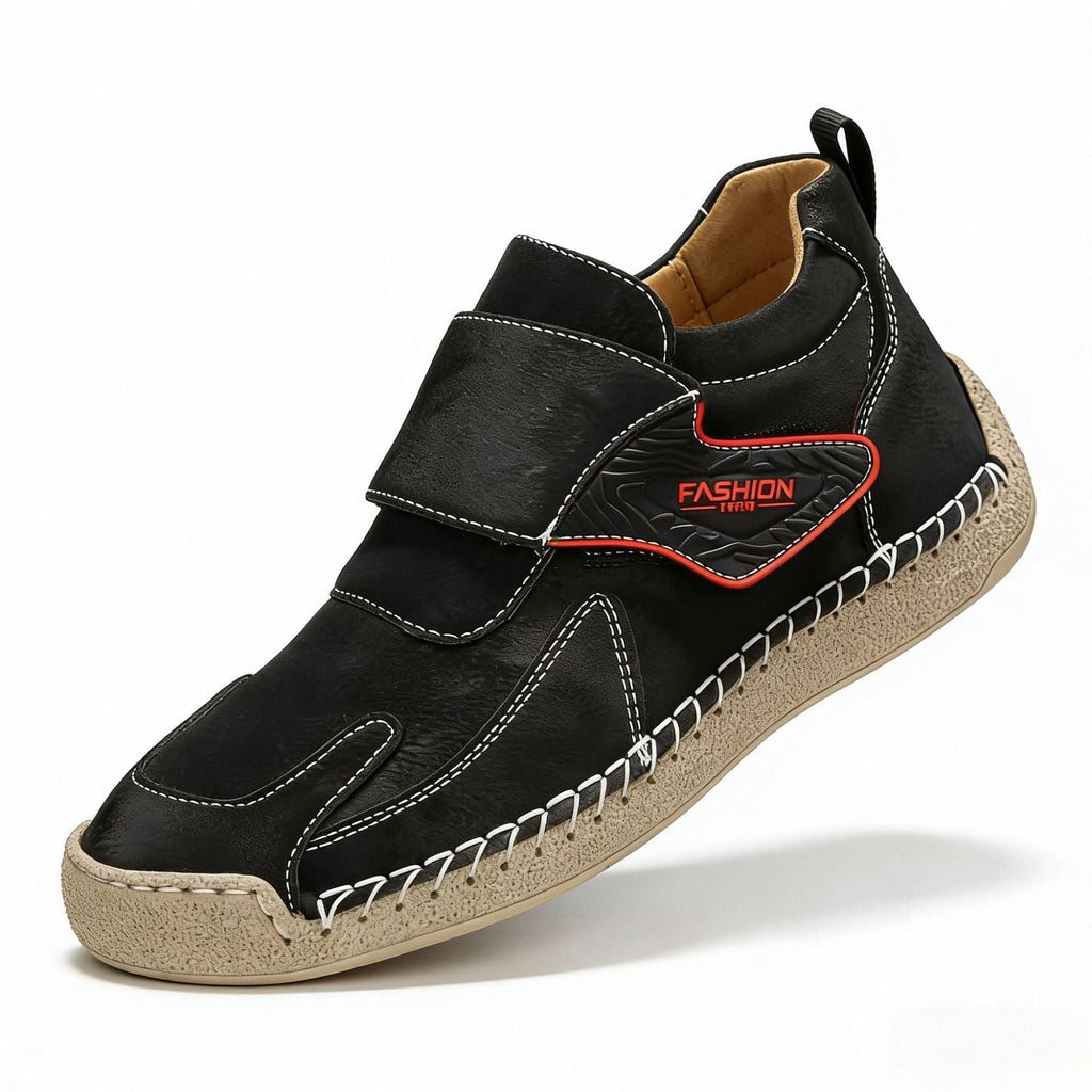 Herren Bequeme und modische Freizeitschuhe mit Klettverschluss