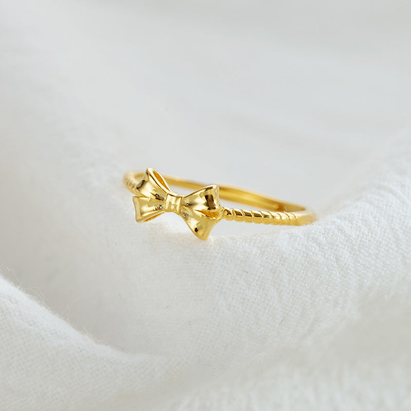 Damen Zierlicher Ring mit Schleifenmotiv Shop Nory