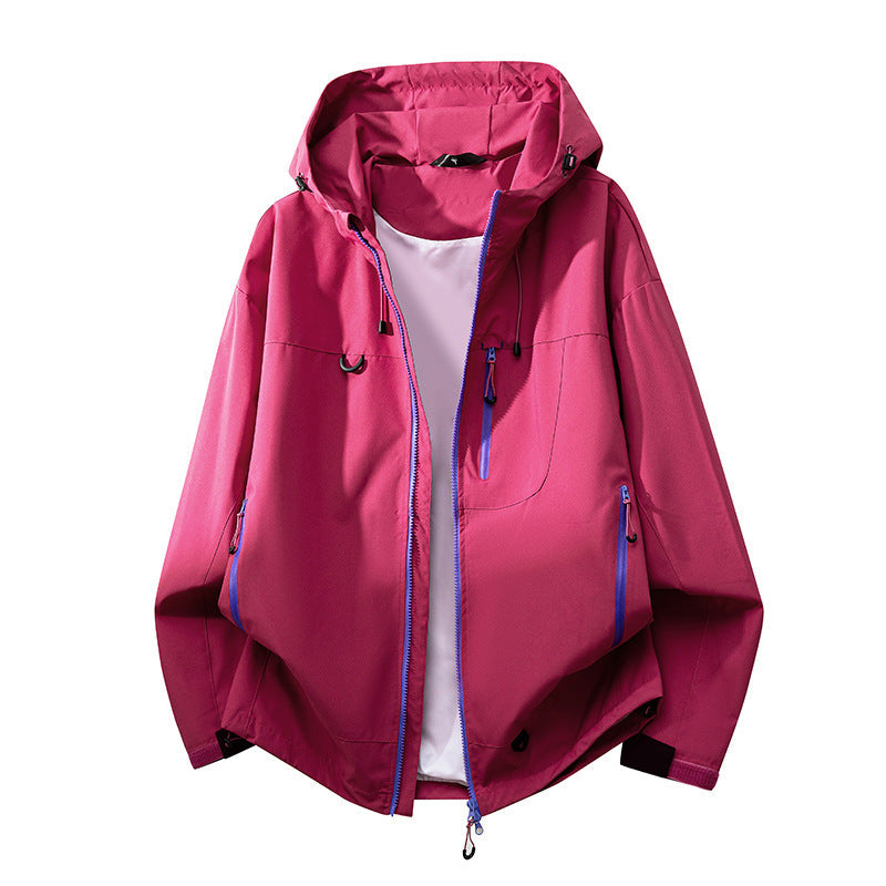 Damen technische Outdoorjacke mit multifunktionalen Taschen und verstellbarem Kapuzensystem ShopNory