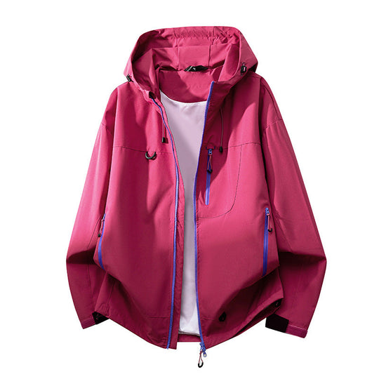 Damen technische Outdoorjacke mit multifunktionalen Taschen und verstellbarem Kapuzensystem ShopNory
