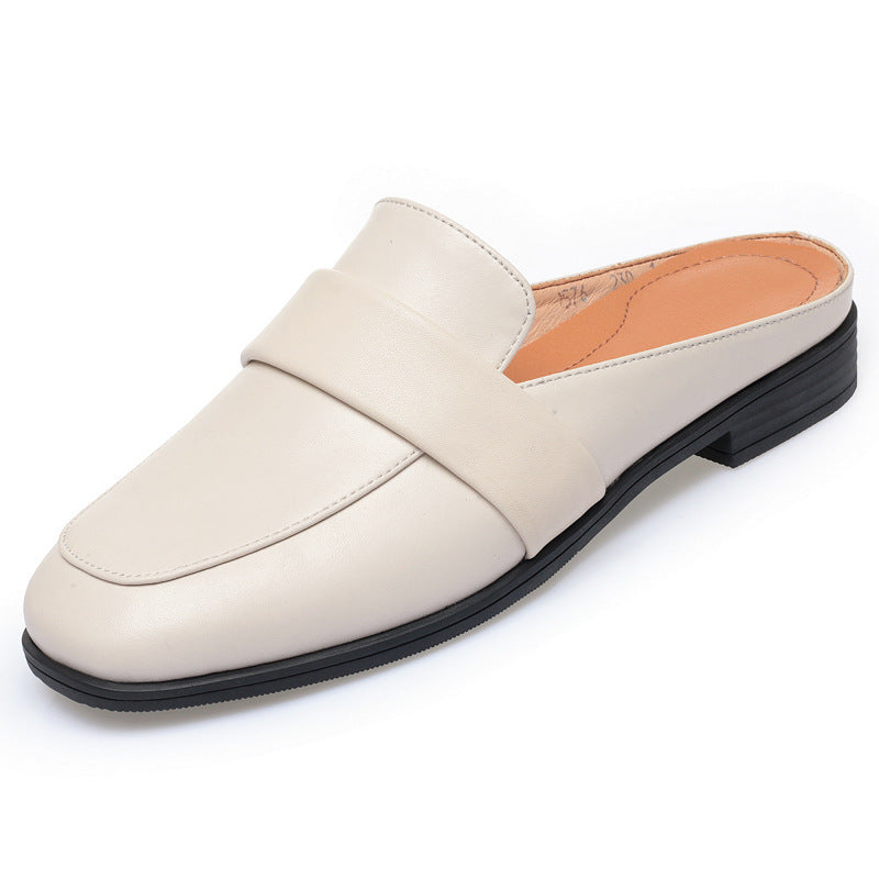 Damen Komfortable Slipper aus hochwertigem Leder mit schickem Riemen Shopnory