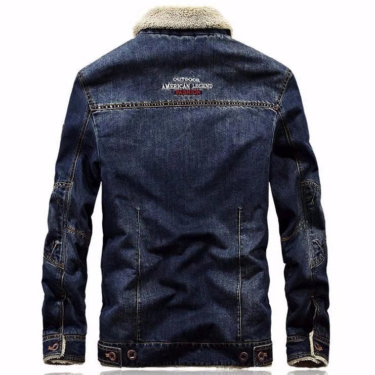 Herren Jeansjacke mit Sherpa‑Futter, wärmender Teddyinnenlage und klassischem Hemdkragen Shop Nory