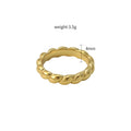 Damen filigraner geflochtener Ring mit glänzender Oberfläche Shop Nory