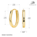 Damen Creolen im eleganten, klassischen Design aus hochwertigem 925 Sterling Silber Shop Nory