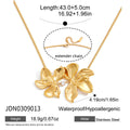 Damen Halskette mit elegantem Blumenanhänger aus hypoallergenem Edelstahl Shop Nory