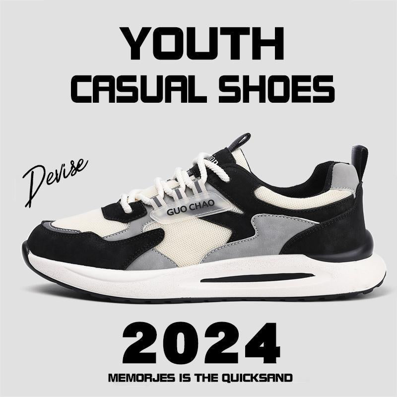 Unisex Moderne leichte Freizeit-Sneaker mit gepolstertem Komfortfußbett und atmungsaktivem Mesh-Overlay Shopy Nory