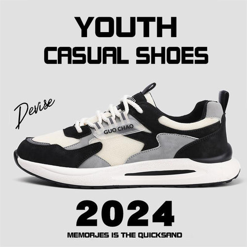 Unisex Moderne leichte Freizeit-Sneaker mit gepolstertem Komfortfußbett und atmungsaktivem Mesh-Overlay Shopy Nory