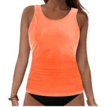 Damen Tankini-Oberteil mit Raffung