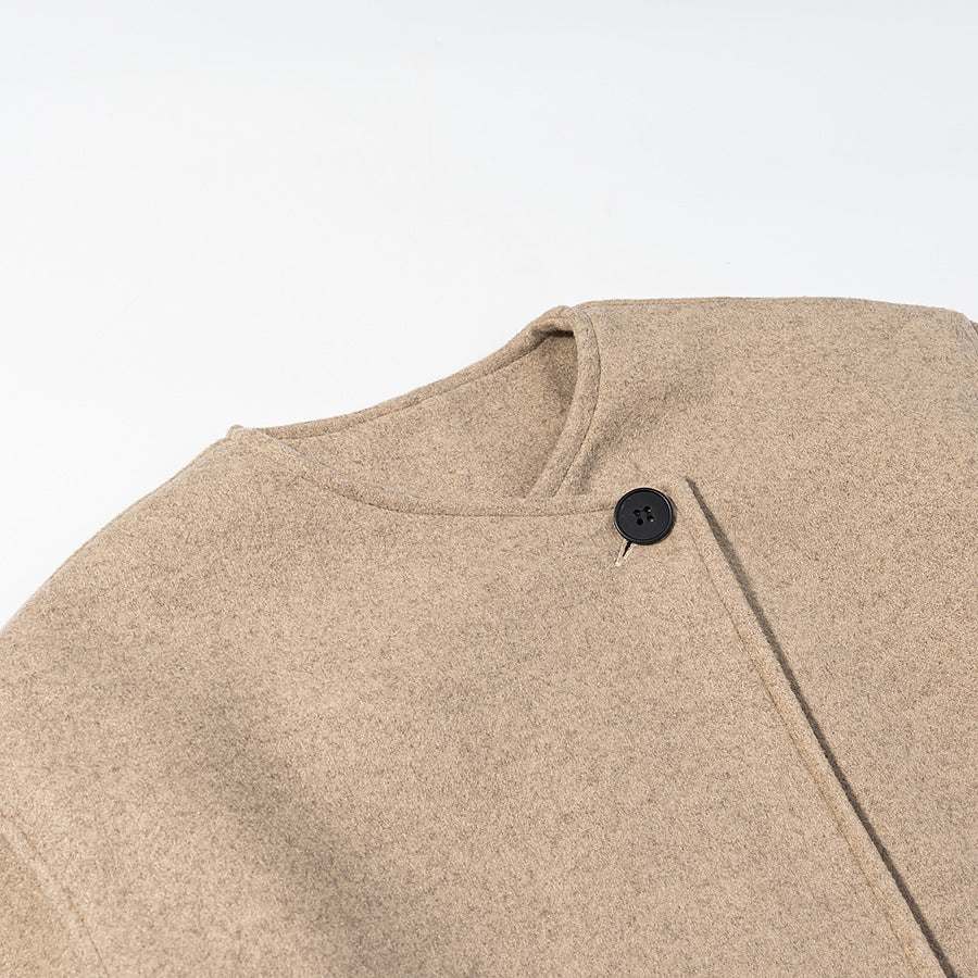 Damen Kurzer Boxy-Wollmix-Blazer mit asymmetrischer Knopfleiste Shop Nory