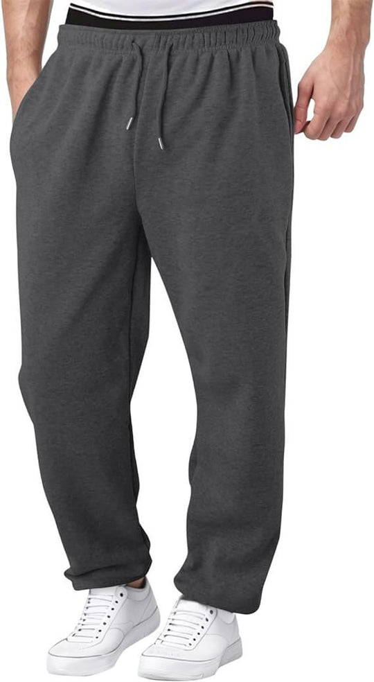 Herren nan Relaxed-Fit Sweatpants mit geradem Bein Fleece-Innenfutter und elastischem Kordelbund Shop Nory