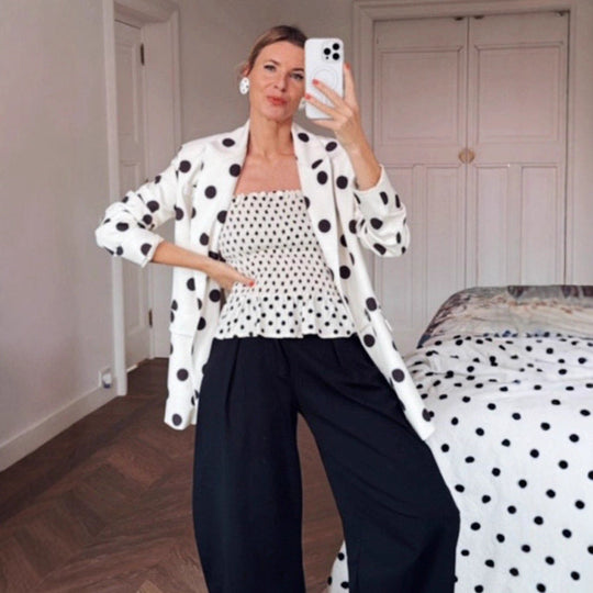 Damen modischer Blazer mit Punkten