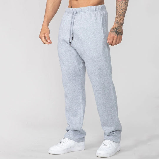 Herren nan Straight‑Leg Sweatpants aus French‑Terry mit elastischem Komfortbund und Kordelzug Shop Nory