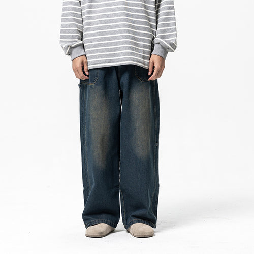 Damen Weite High‑Waist Denim‑Culotte mit elastischem Bund und aufgesetzten Taschen Shop Nory
