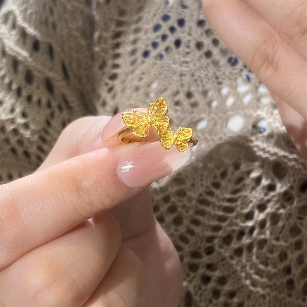 Damenring mit filigranem Schmetterlingsdesign aus hochwertigem Metall Shop Nory