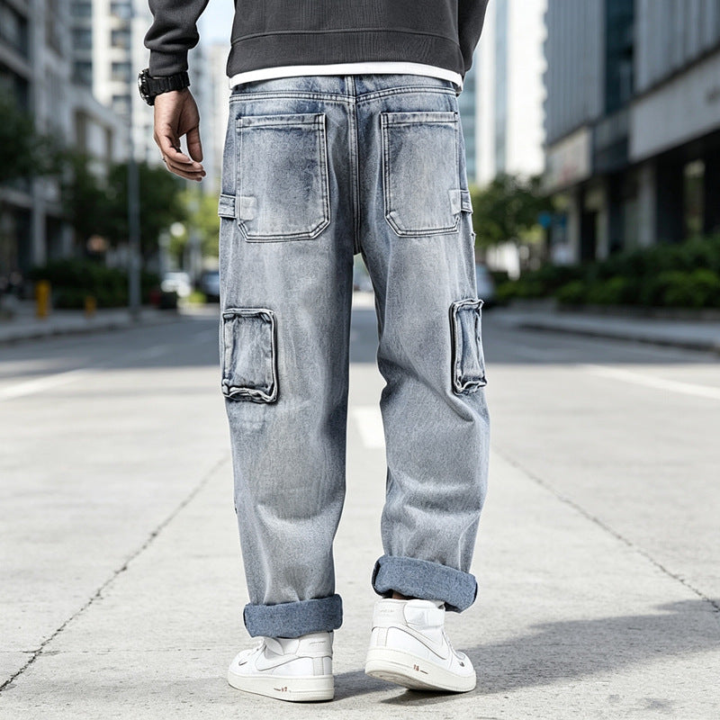 Herren Moderne Cargo-Jeans Shop Nory