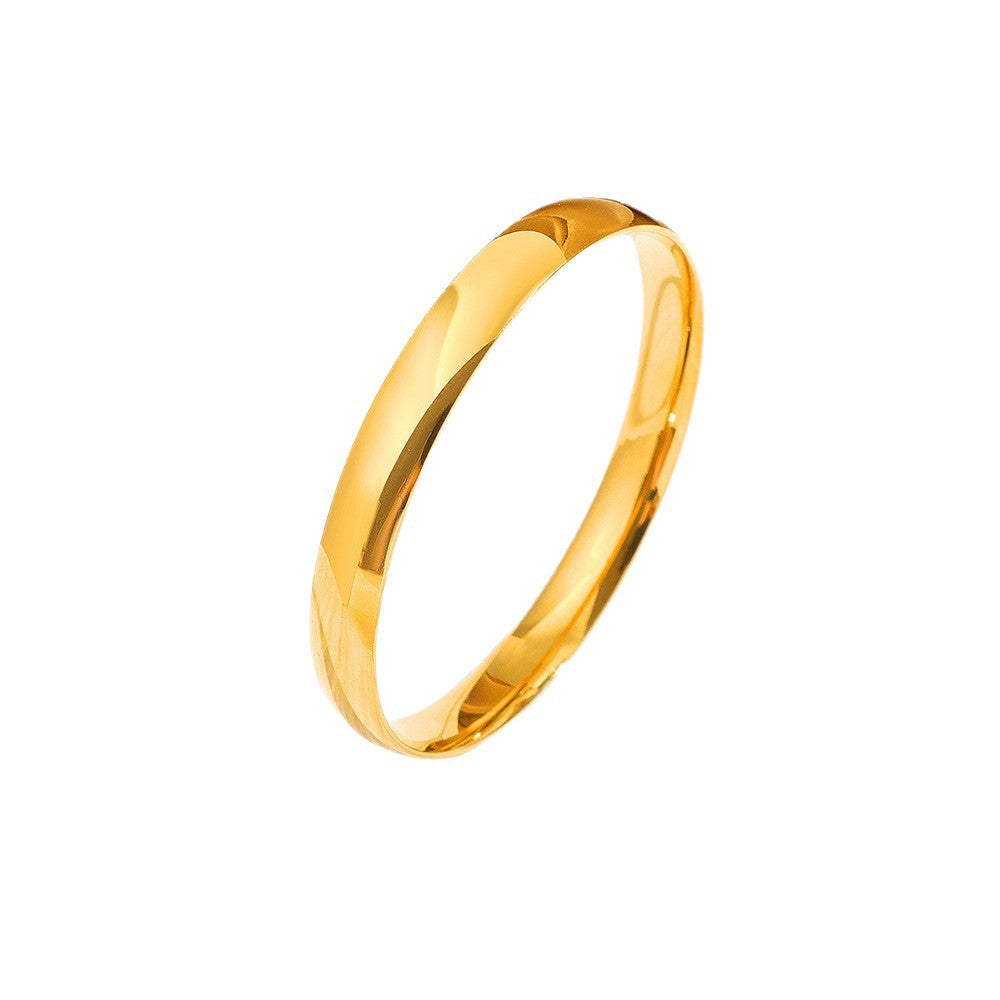 Damen Schlichte Minimalistische Gold Armreif Shop Nory