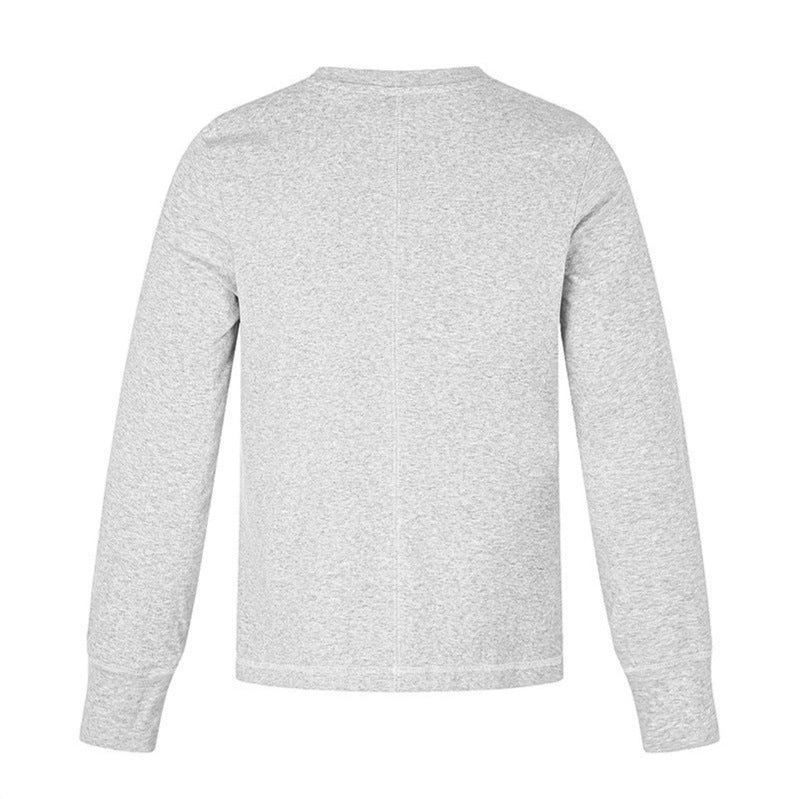 Herren Langarm-Sweatshirt mit Rundhalsausschnitt und sportischem Nummern-Print Shop Nory