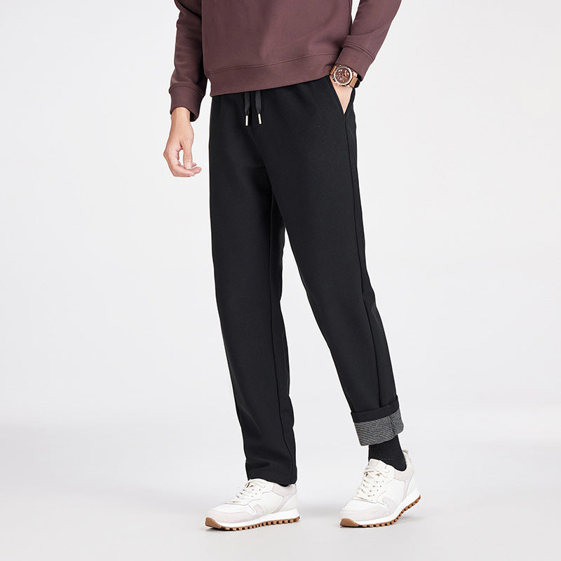 Herren Legere Jogginghose mit geradem Schnitt, elastischem Bund und umgeschlagenem Saum Shop Nory