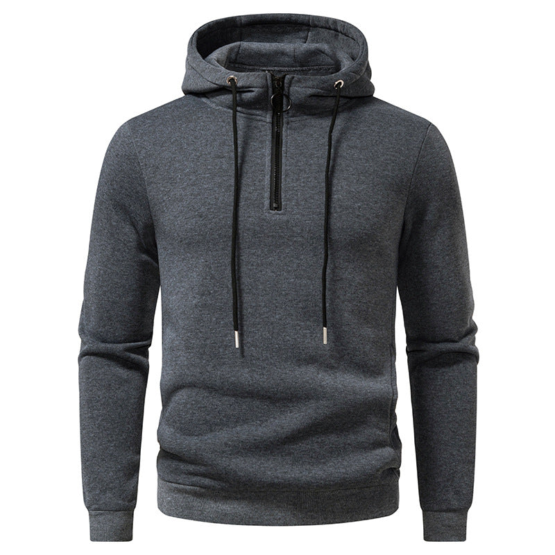 Herren Kapuzenpullover mit modernem Reißverschluss und atmungsaktivem Material Shopnory