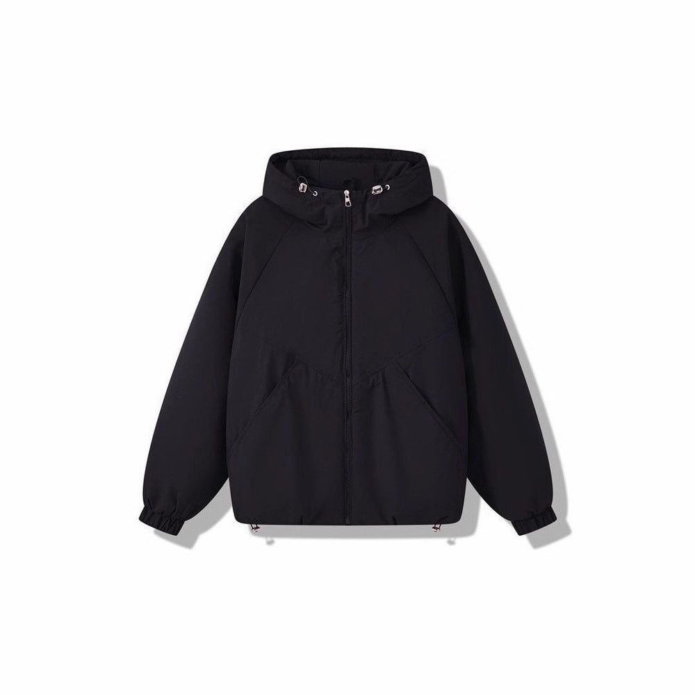 Damen Leicht wattierte Kapuzenjacke mit Raglanärmeln, elastischen Bündchen und verstellbarem Saum Shop Nory