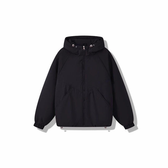 Damen Leicht wattierte Kapuzenjacke mit Raglanärmeln, elastischen Bündchen und verstellbarem Saum Shop Nory