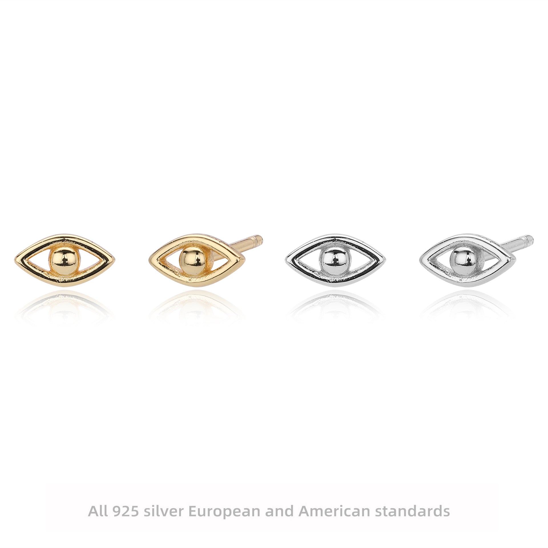 Damen Ohrstecker mit schützendem Augenmotiv aus hochwertigem 925 Sterling Silber Shop Nory