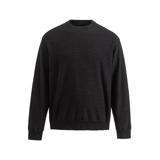 Herren Feiner Rundhals‑Sweatpullover aus Terry‑Frottee mit geripptem Saum Shop Nory