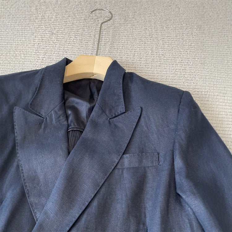 Damen Eleganter Doppelreiher Blazer mit Schmuckknöpfen Shop Nory