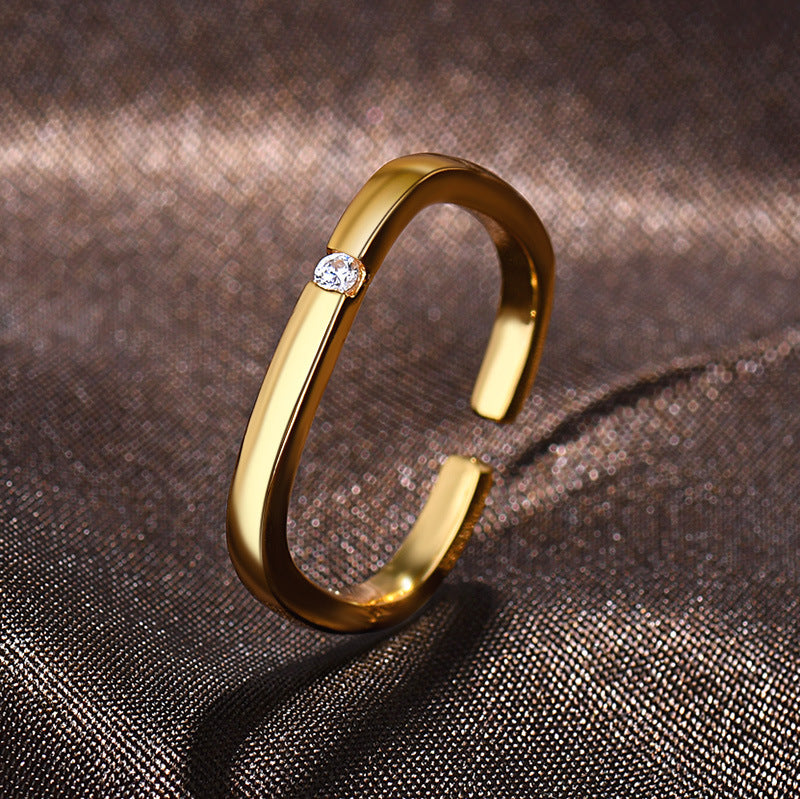 Damen Offener Ring mit funkelndem Zirkonia Shop Nory