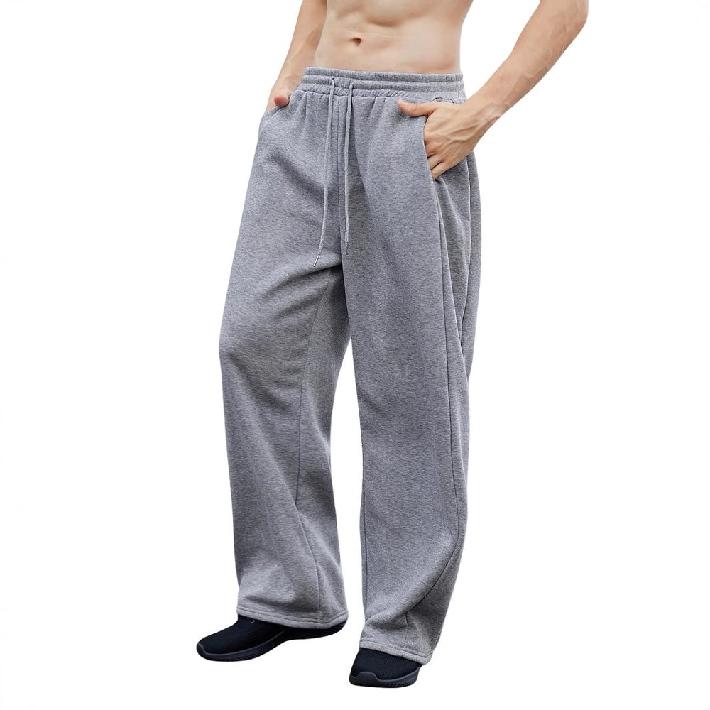 Unisex weite Sweatpants mit elastischem Bund, breitem Bein, Kordelzug und verdeckten Seitentaschen Shop Nory