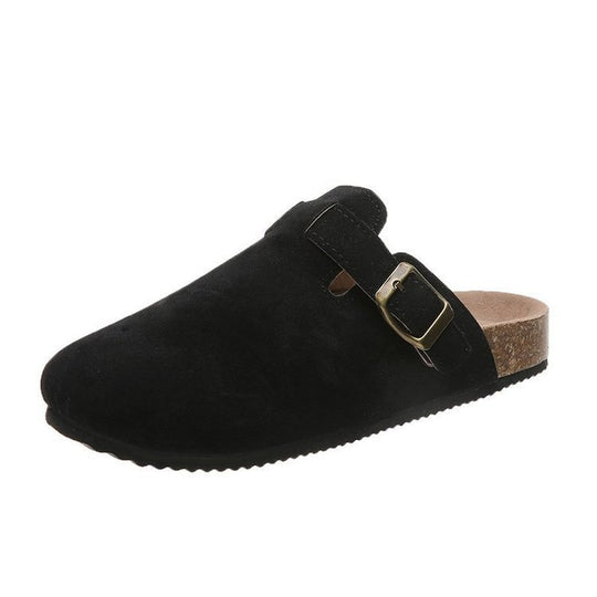 Herren Wildleder Clog mit ergonomischem Kork-Fußbett und verstellbarer Metallschnalle Shop Nory
