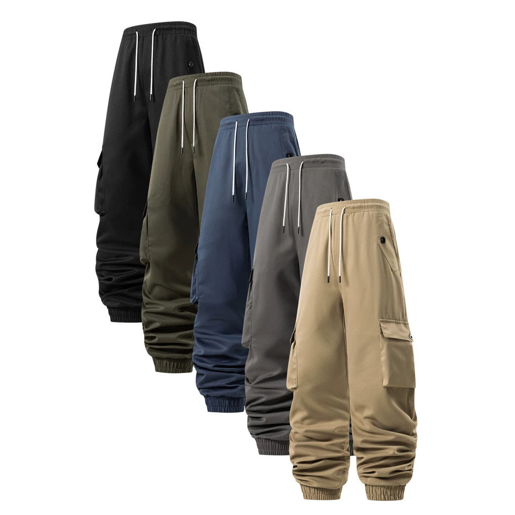 Herren Cargo-Joggerhose mit elastischem Bund, Tunnelzug und Multifunktionstaschen Shop Nory