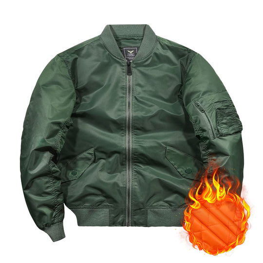 Herren Kurzblouson Bomberjacke mit gesteppter Thermofütterung, Nylon‑Shell und Ärmeltasche Shop Nory