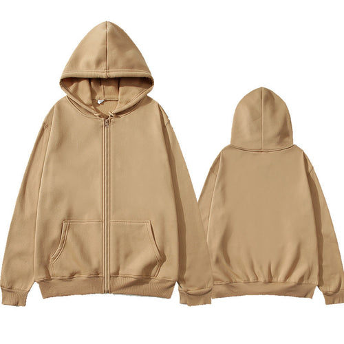 Unisex Zip-Hoodie mit robustem Metallreißverschluss, angerauter Fleece-Innenseite, geteilten Eingrifftaschen und verstärkten Nähten Shop Nory